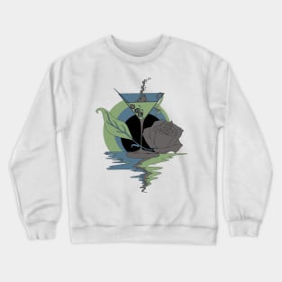 Mellow Cool Martini and Rose Crewneck Sweatshirt